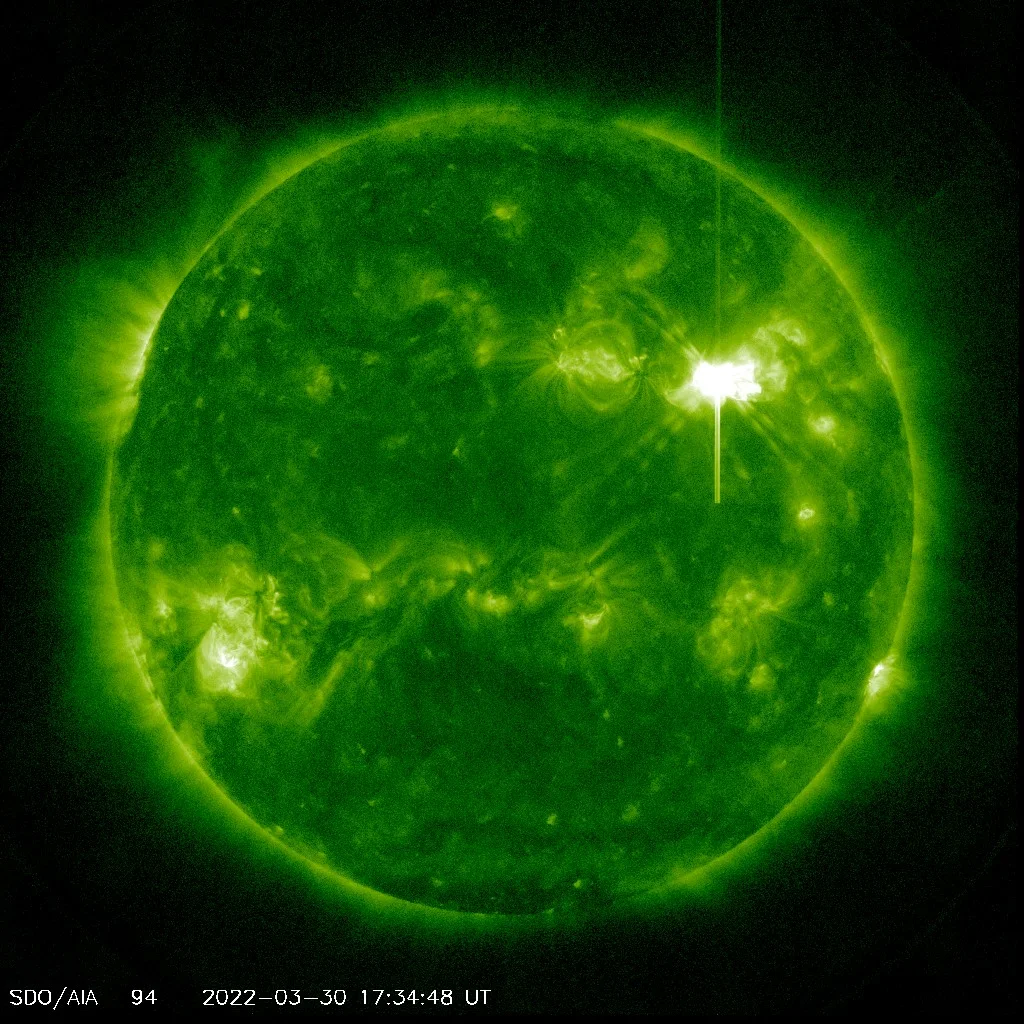 X-class solar flare - 20220330 173448 1024 0094-NASA-SDO