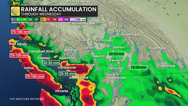 More rainfall could worsen flooding situation in B.C., winds knock out ...