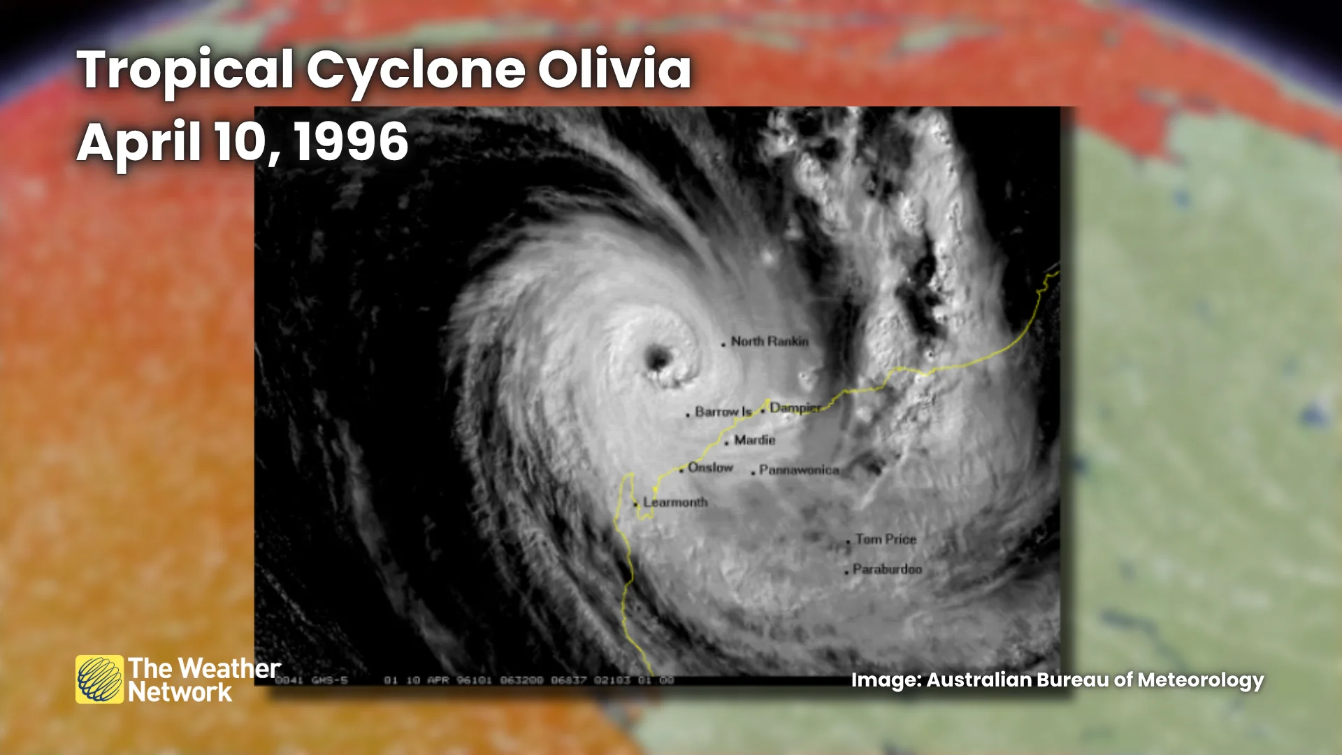 Tropical Cyclone Olivia Satellite Image