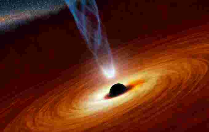 wikimedia commons black hole artistic illustration