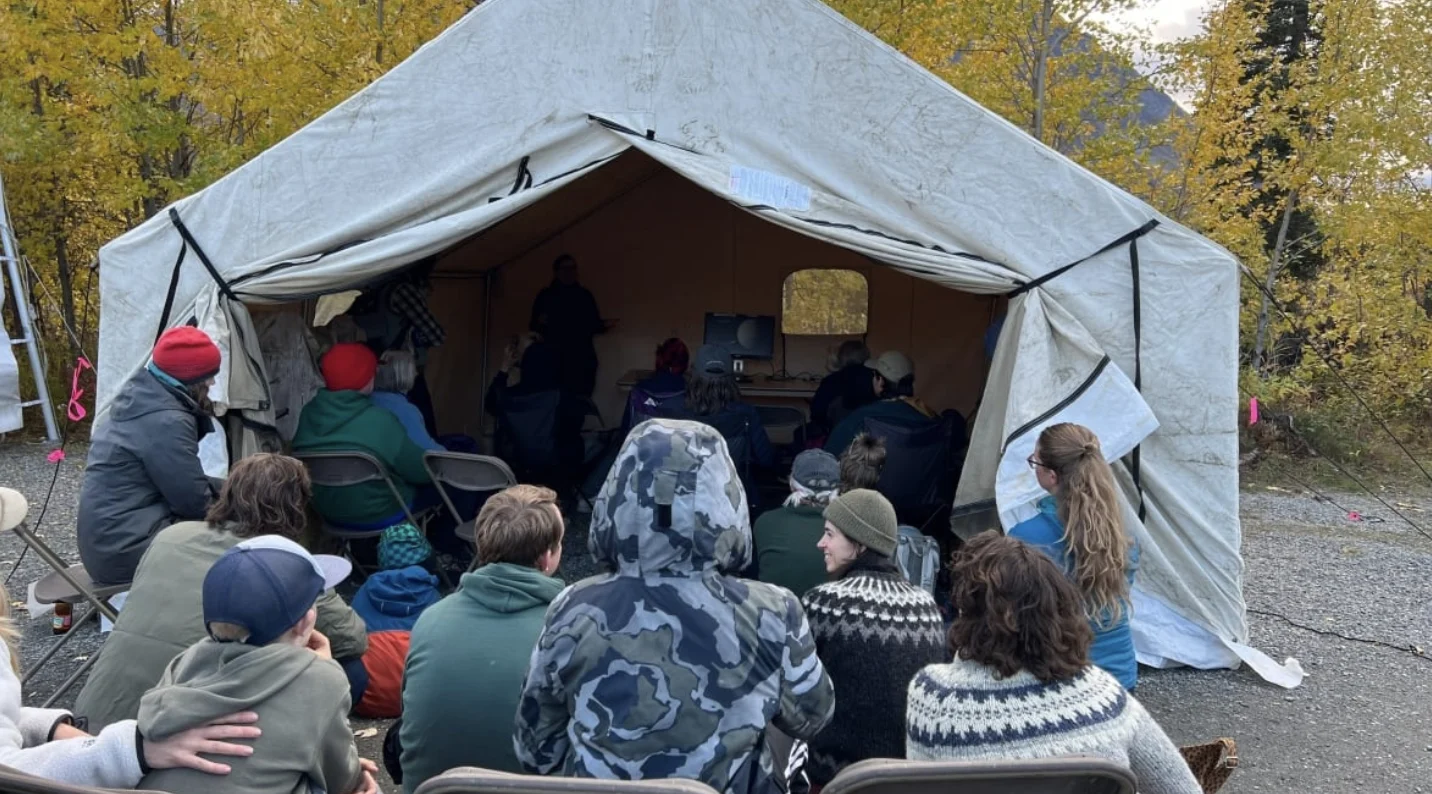 CBC: ‘What is a Planet?’ was one of the final workshops at the festival on Saturday, hosted by Christa Van Laerhoven, president of the Yukon Astronomical Society. (Sissi De Flaviis/CBC)