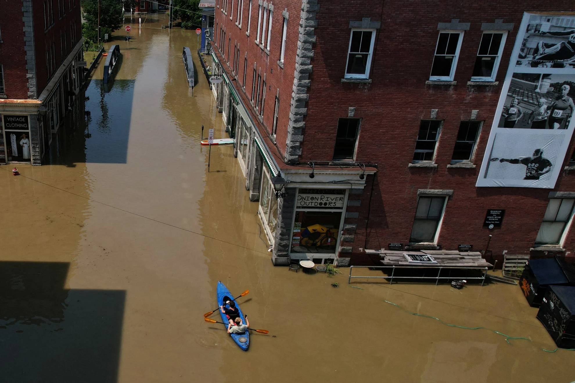 Vermont capital submerged in floodwaters with dam on verge of capacity