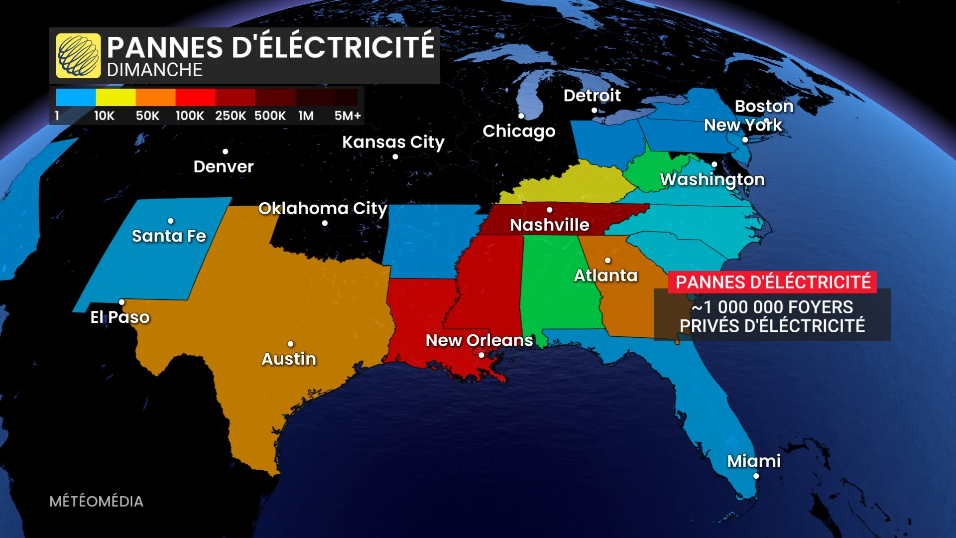 Tempête aux États-Unis
