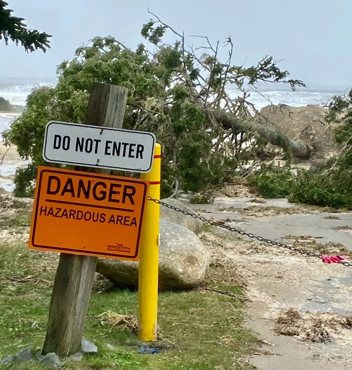 (CBC) rissers beach nova scotia damage september 16 2023