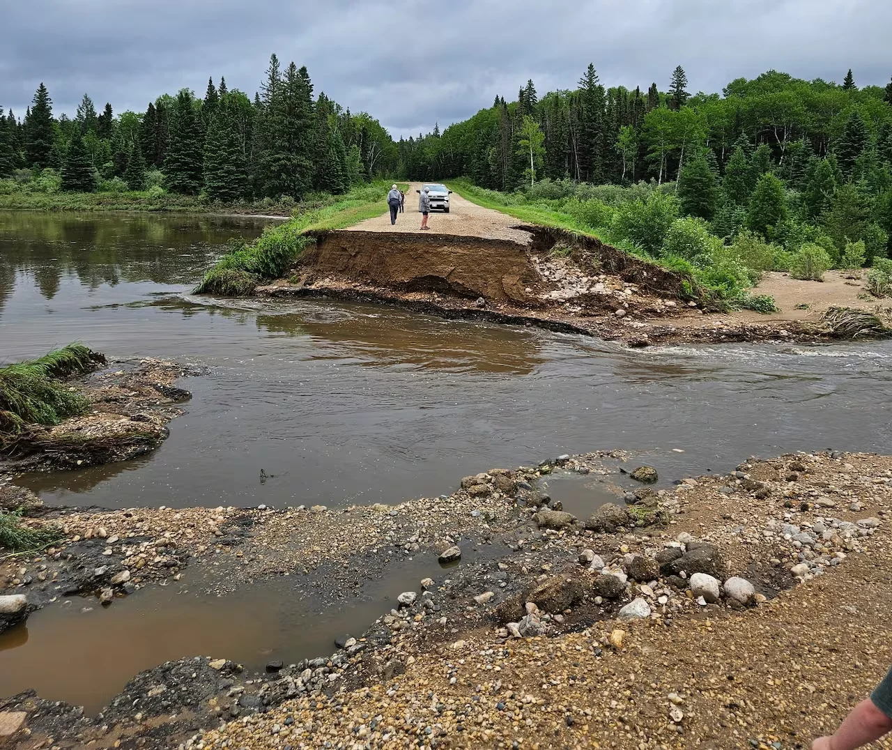 Duck Mountain, Provincial Park, Flood Manitoba, July 2, 2026. (Ryan Reykdal/CBC)