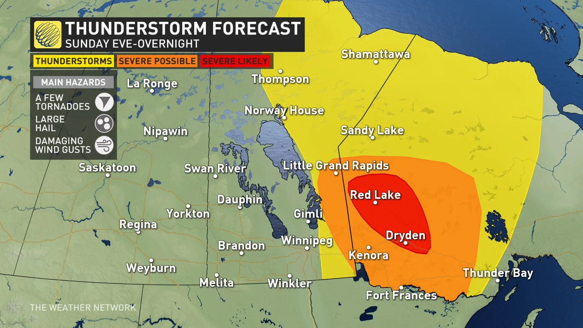 Severe storm risk continues Sunday night for northwest Ontario - The ...