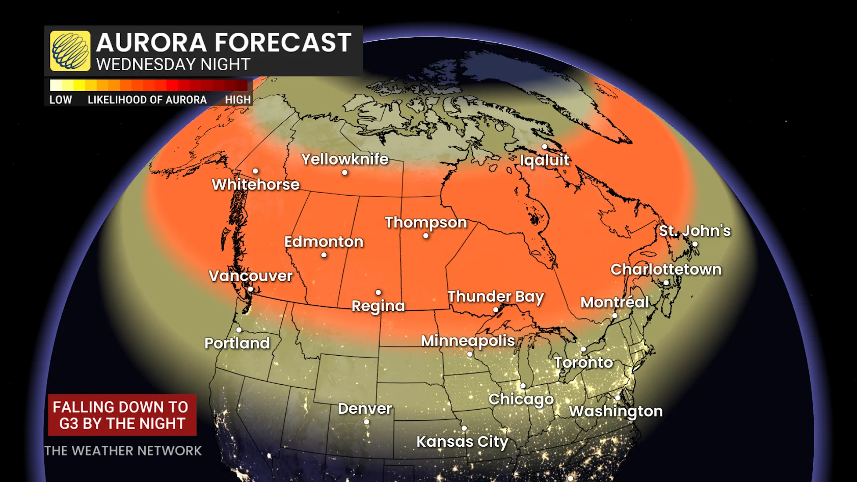 Wednesday night auroras forecast - Nov. 12, 2025