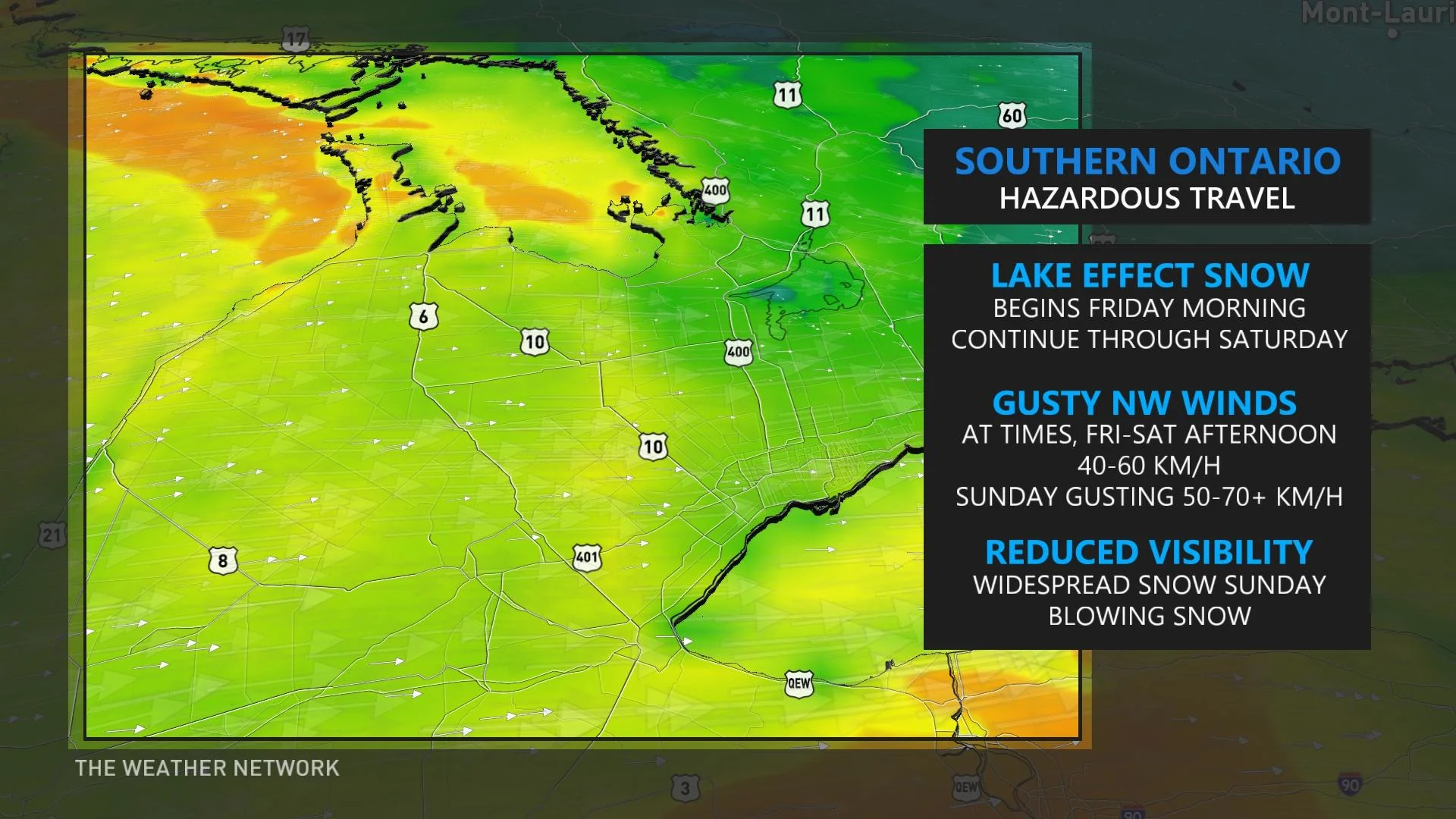 Baron - ON weekend travel hazards - Feb15
