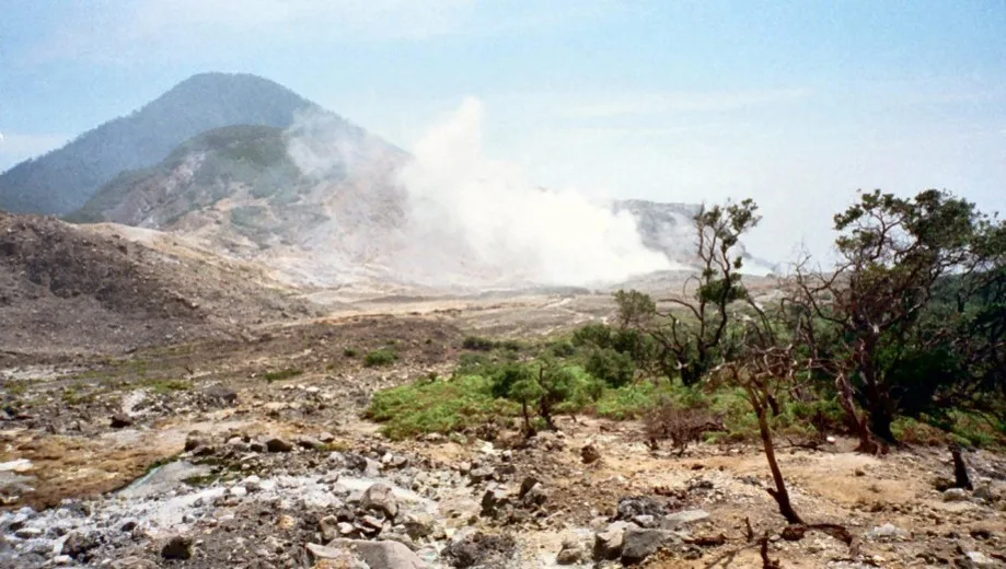 Mount Papandayan first erupted in 1772 but is much more active today