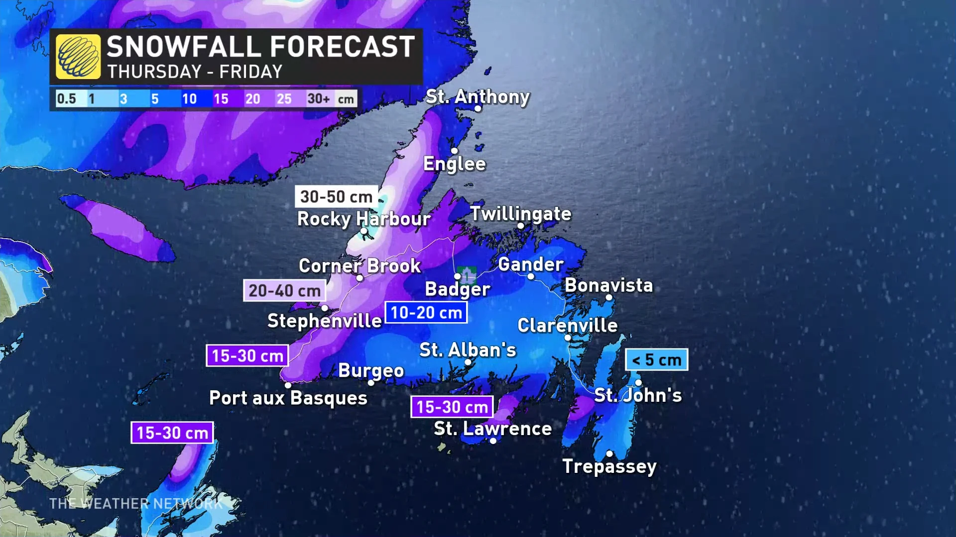 Days of intense snow squalls could bring 30-50 cm to parts of ...