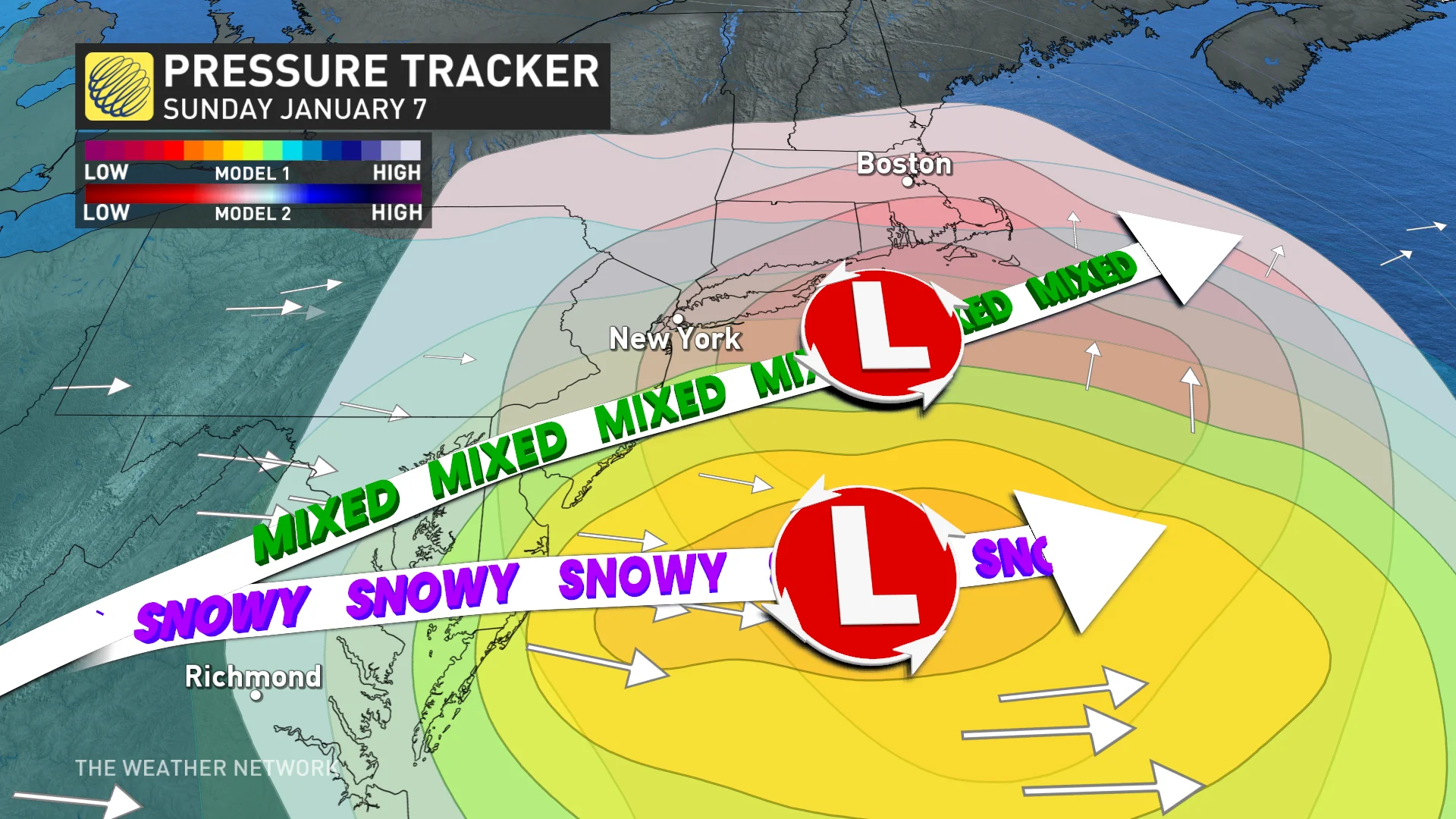 New York City pressure tracker 2 possibilities Jan 2 2024
