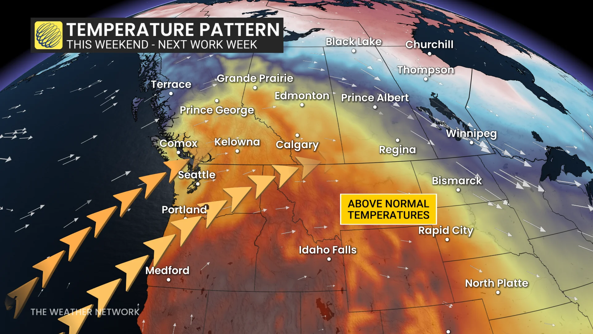 Baron - West temperature pattern - Oct 2