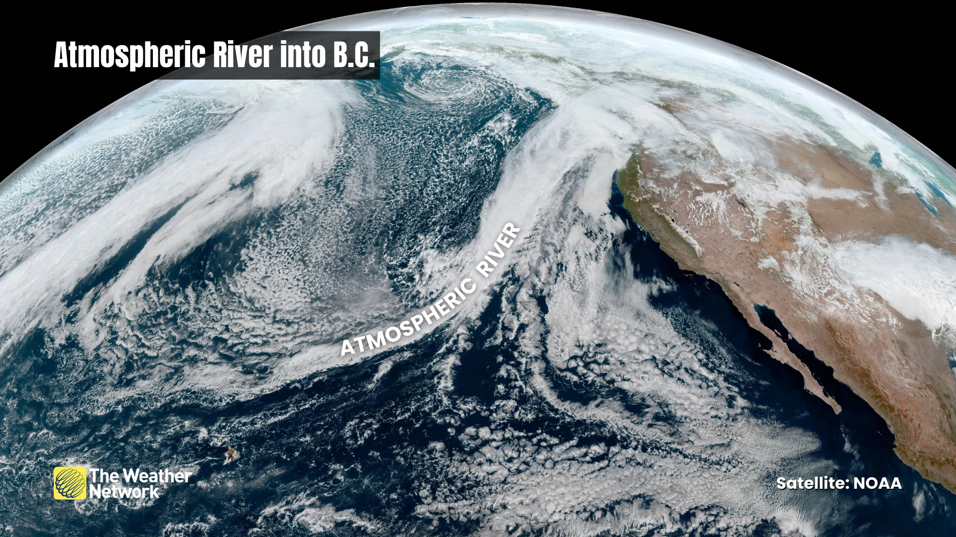March 8, 2025 Satellite - Atmospheric River