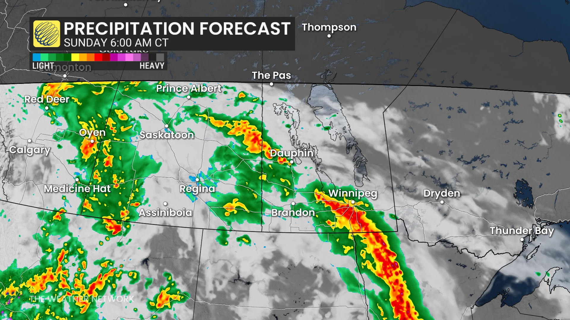 Precipitation Forecast Sunday Evening