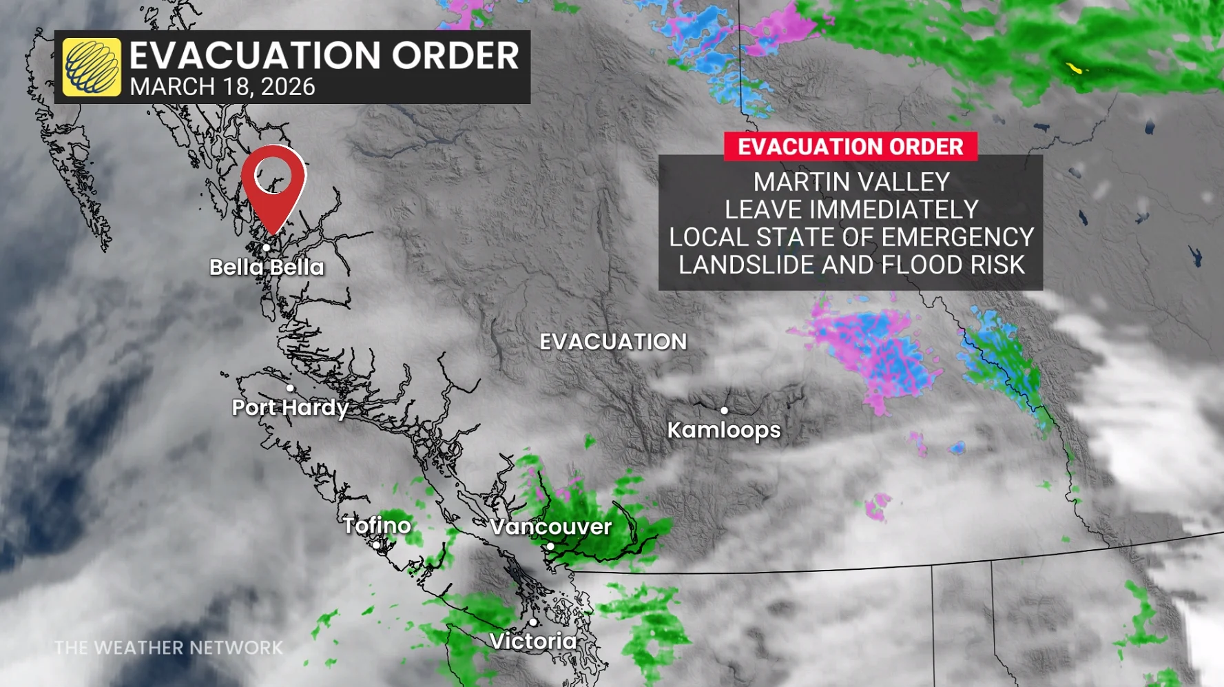 B.C. evacuation order Central Coast March 18