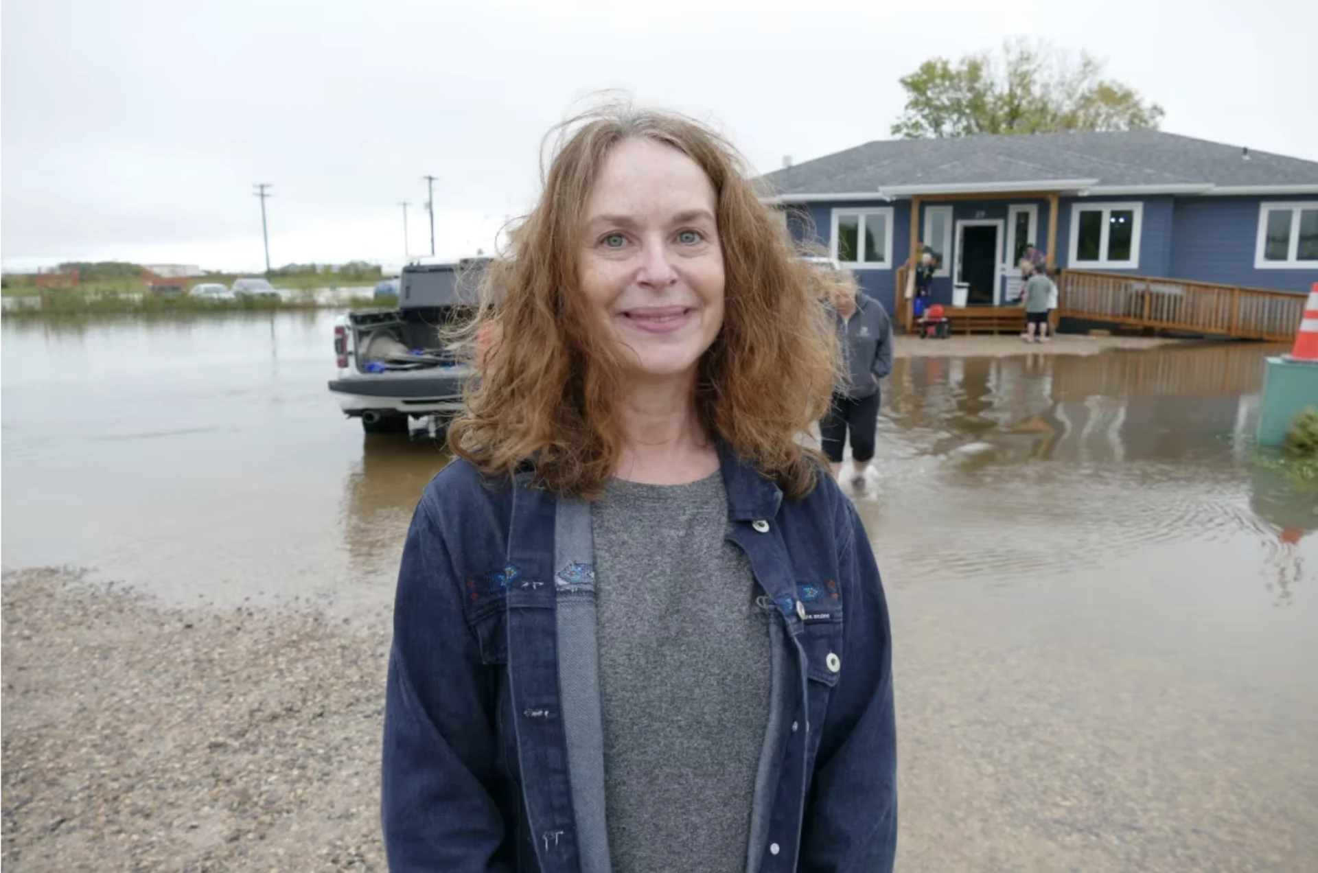 CBC: Sandra Watson, a volunteer adoption co-ordinator at the Steinbach and Area Animal Rescue, said the shelter's basement was flooded just a week after the building opened to the public. (Jeff Stapleton/CBC)