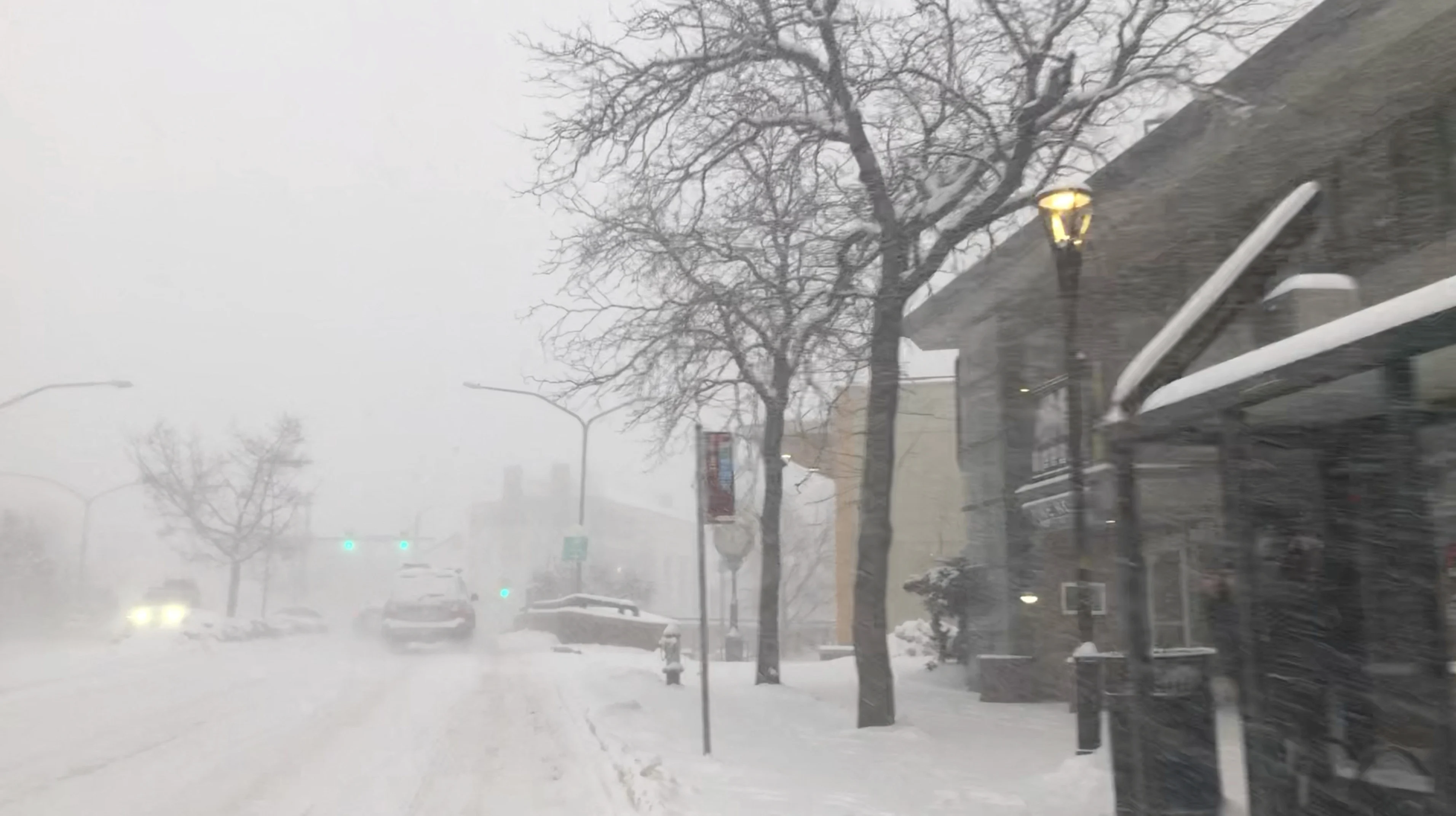 REUTERS: A view shows a snow-covered road, in Boulder, Colorado, U.S., February 23, 2023, in this still image taken from a video obtained from social media. Dr. Angelica Kalika/via REUTERS