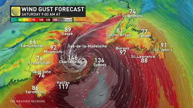 Hurricane Fiona rapidly nearing historic Atlantic Canada landfall - The ...