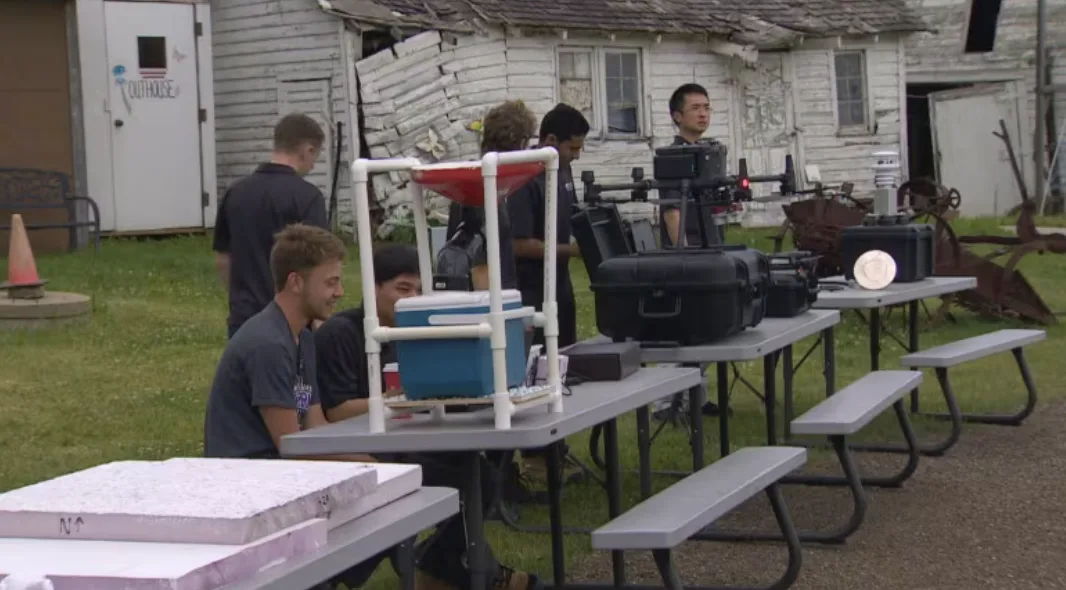 CBC: A group of Western University students are creating technological prototypes to study and collect data on hailstorms in Alberta as part of the Northern Hail Project. (Craig Ryan/CBC)