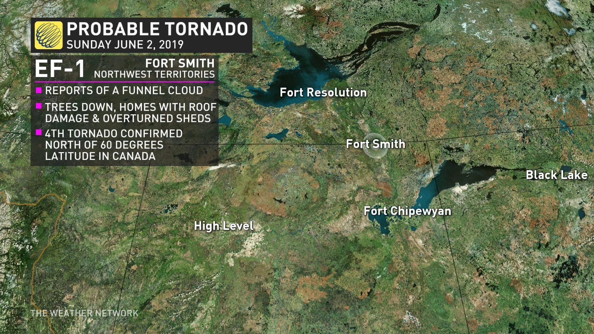 Rare tornado judged 'probable' in Northwest Territories