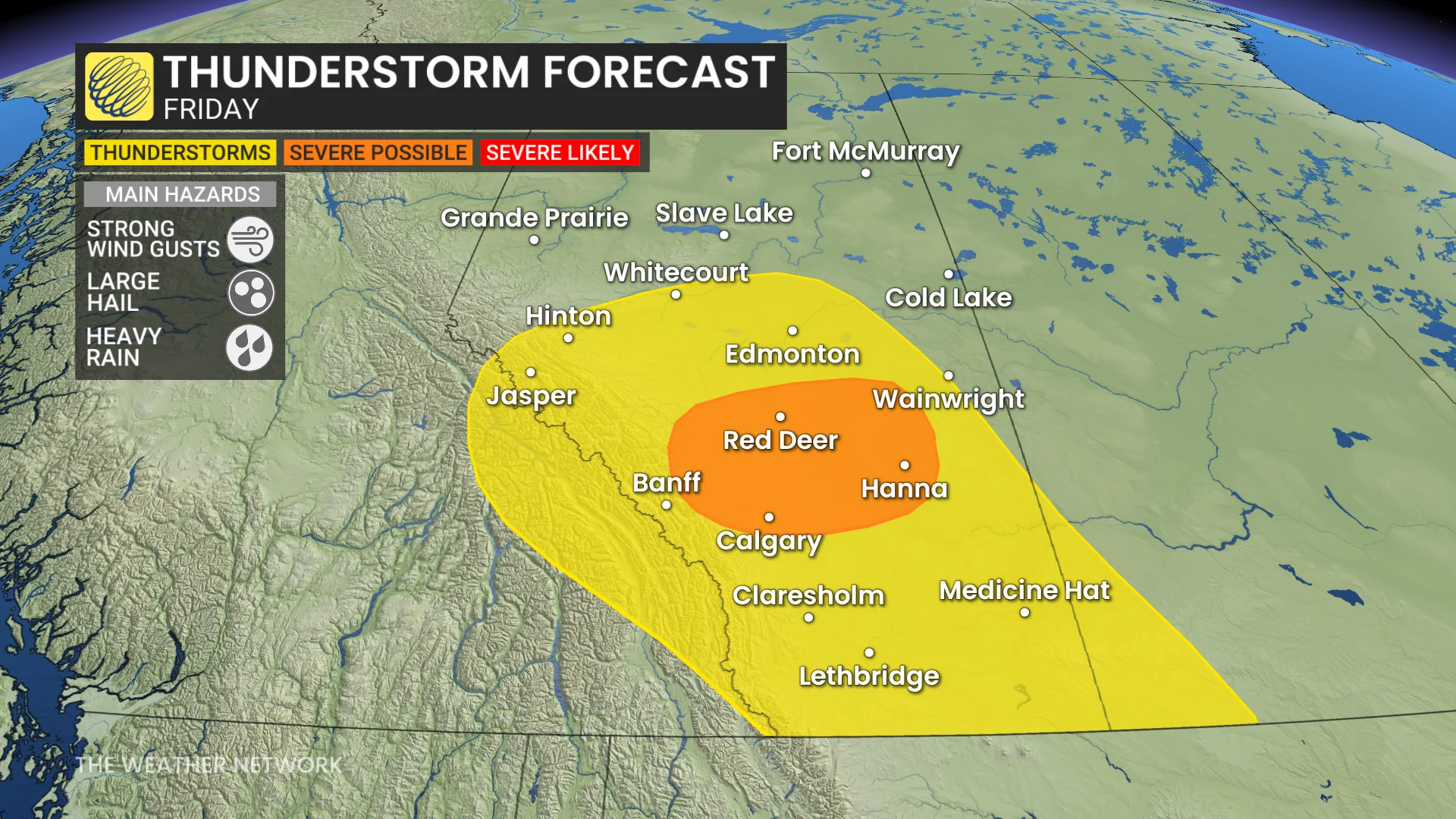 Alberta storm threat: Beneficial rain, but risk of very large hail ...