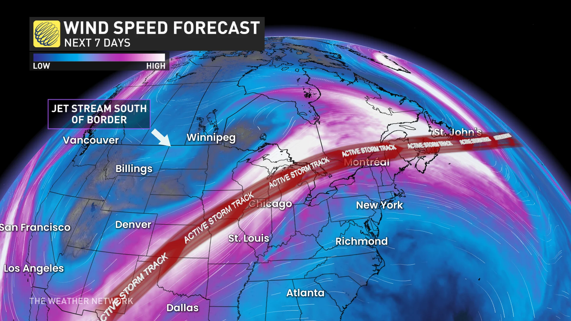 Baron - Jet stream pattern - Mar31