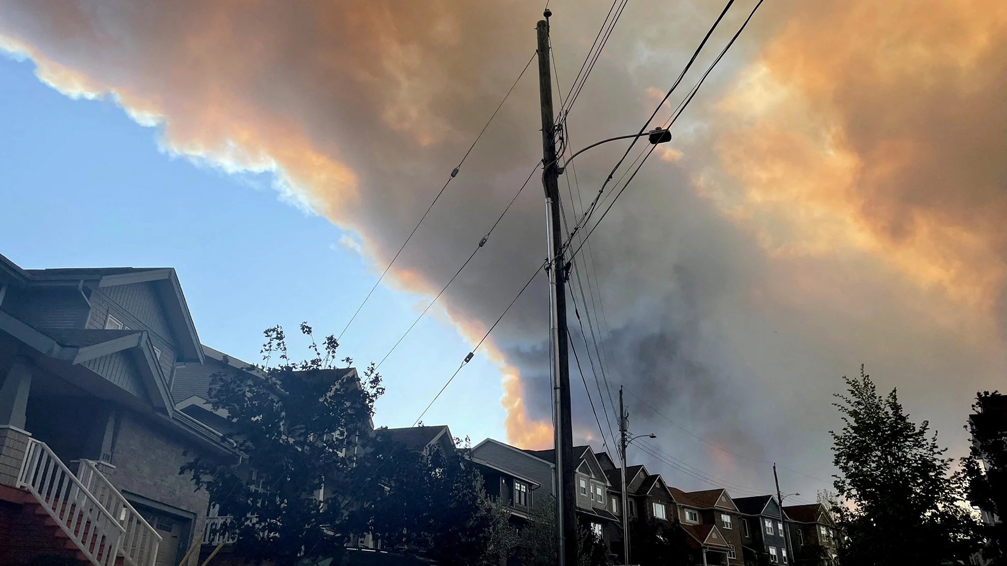 Tantallon wildfire smoke in Nova Scotia