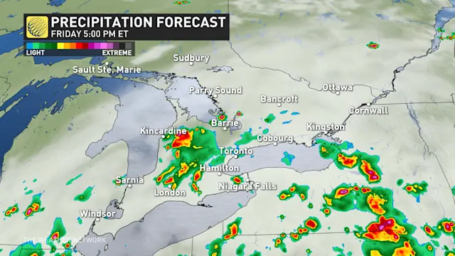 More bursts of heavy rain kick off the August long weekend in southern ...
