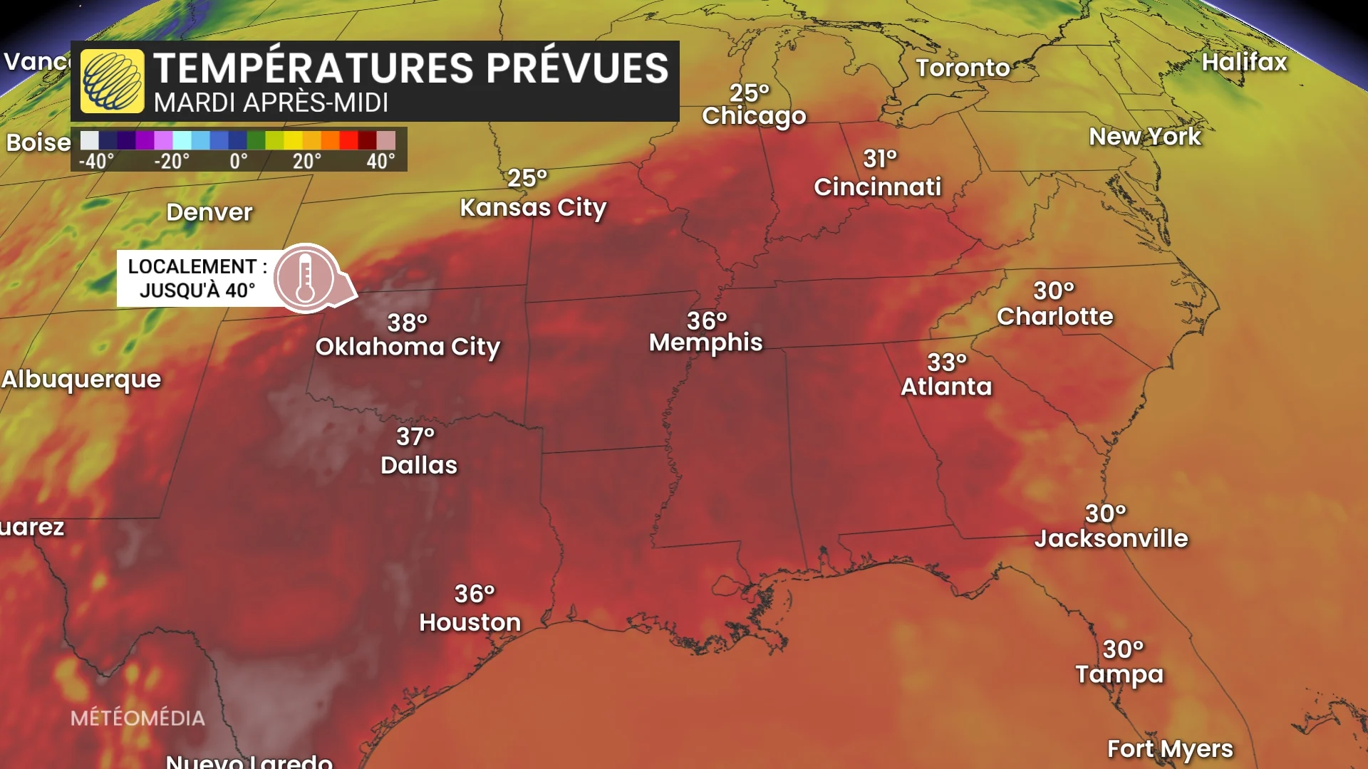 temperatures elevees prevues