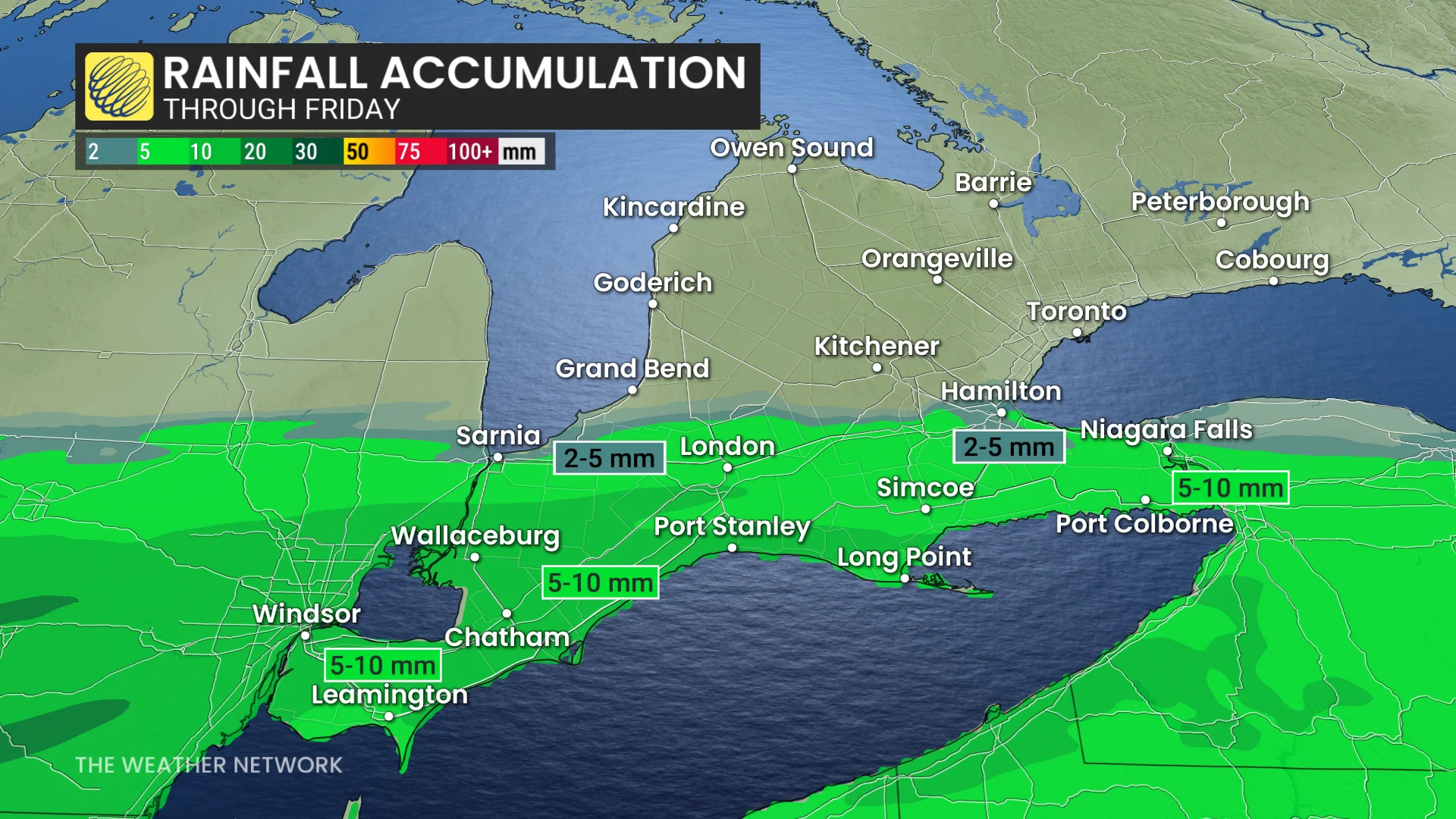 Baron - Ontario rain forecast - Jan31