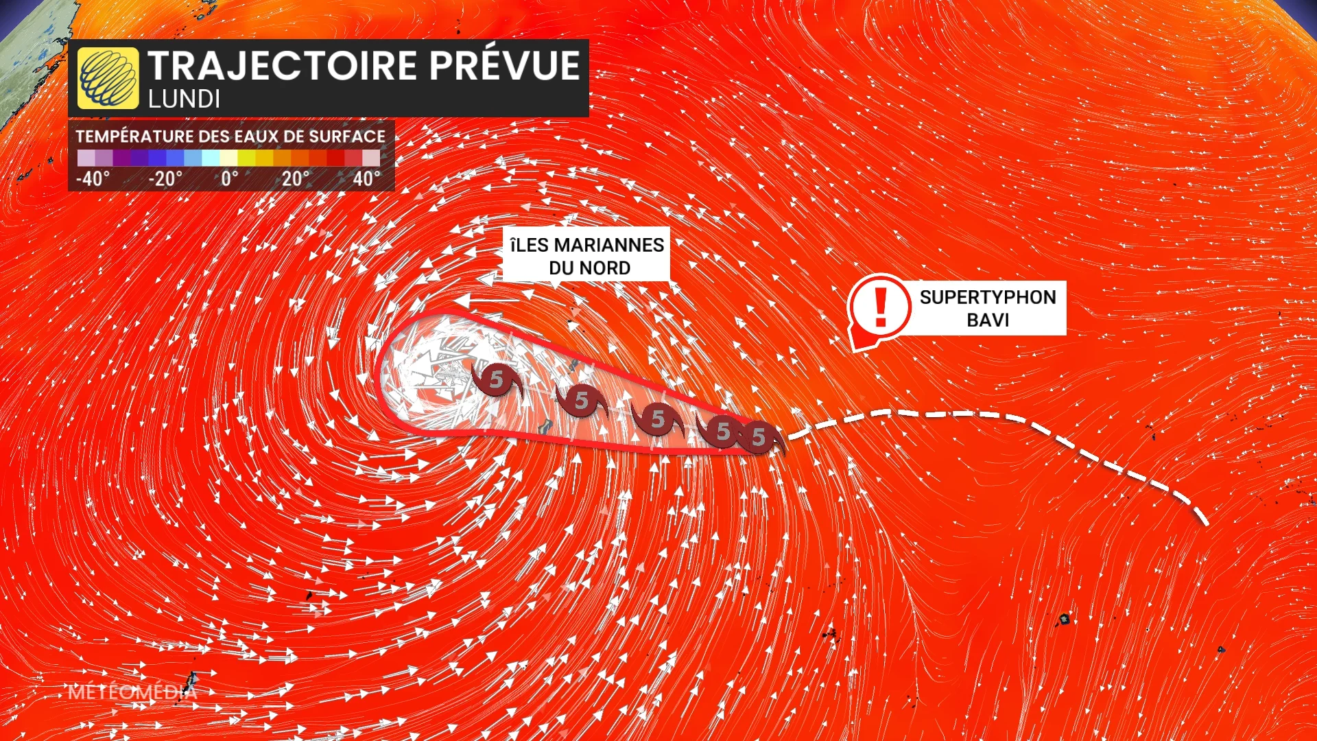 Le supertyphon Bavi pourrait avoir une incidence sur la météo du Québec