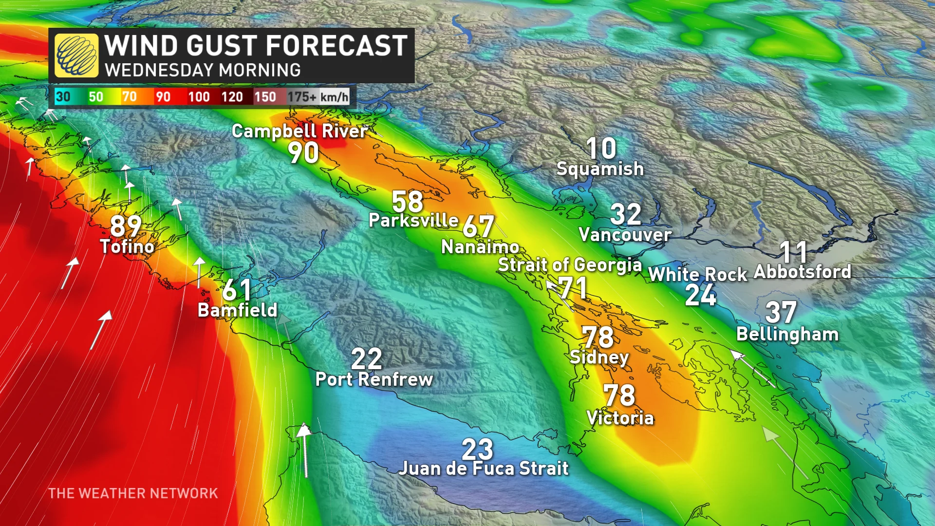 B.C. wind gust Wednesday morning_Nov.19