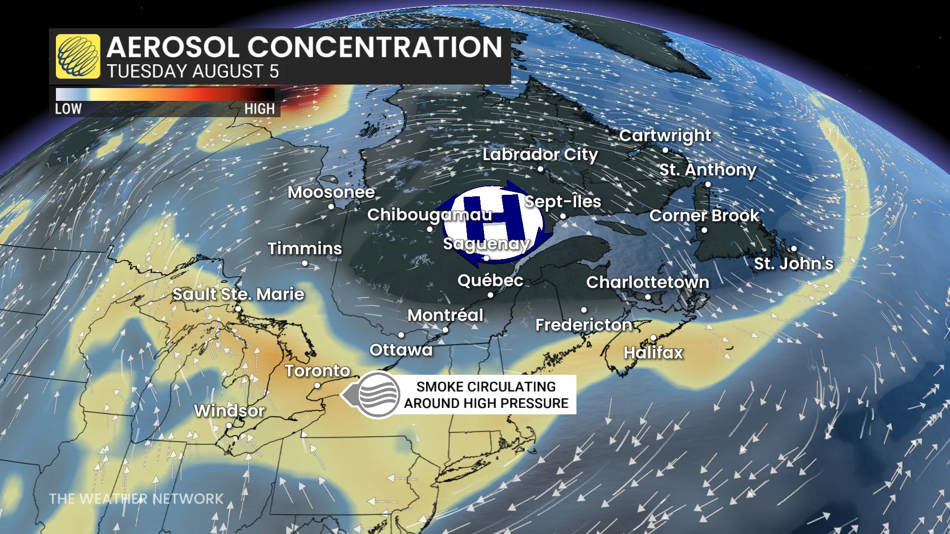 smoke concentration tuesday