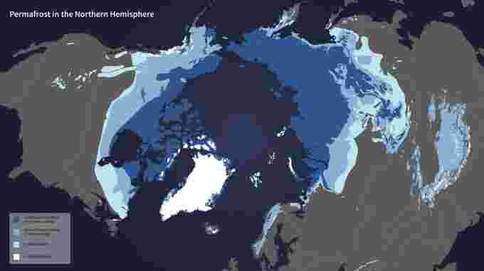 permafrost northern hemisphere NASA