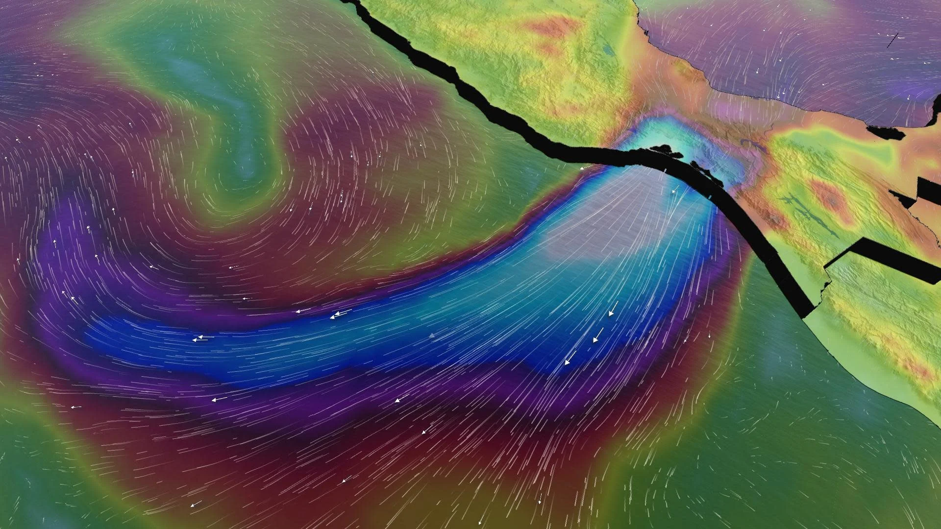 Canada's cold air brings Mexico some of Earth's most violent winds