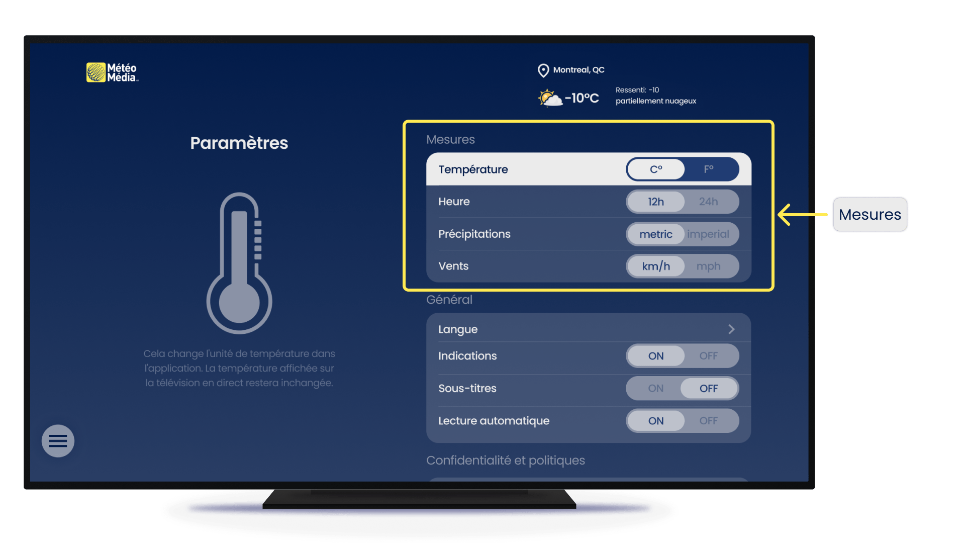 Change Settings