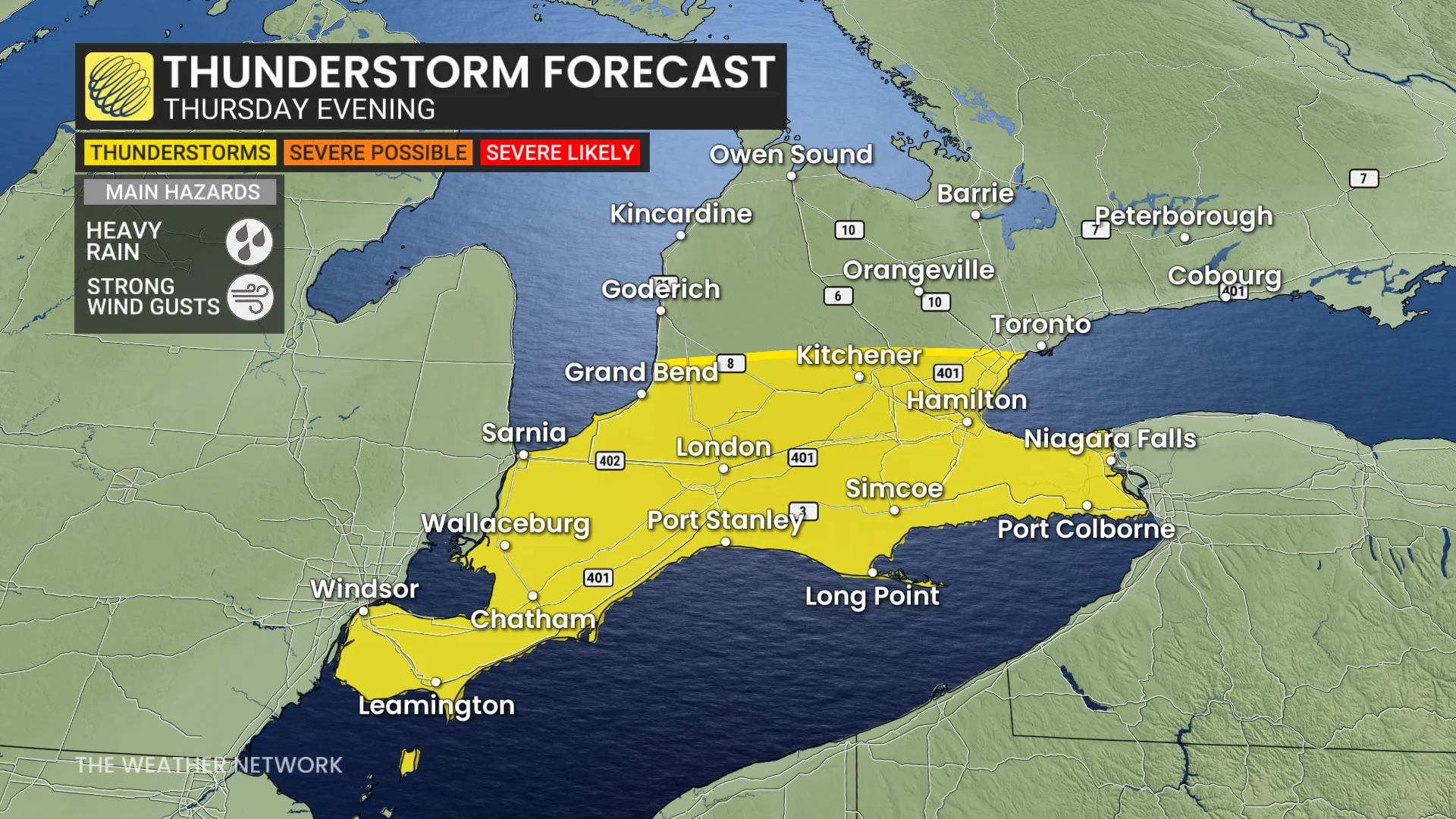 Baron - Thursday thunderstorm Ontario - Mar 25