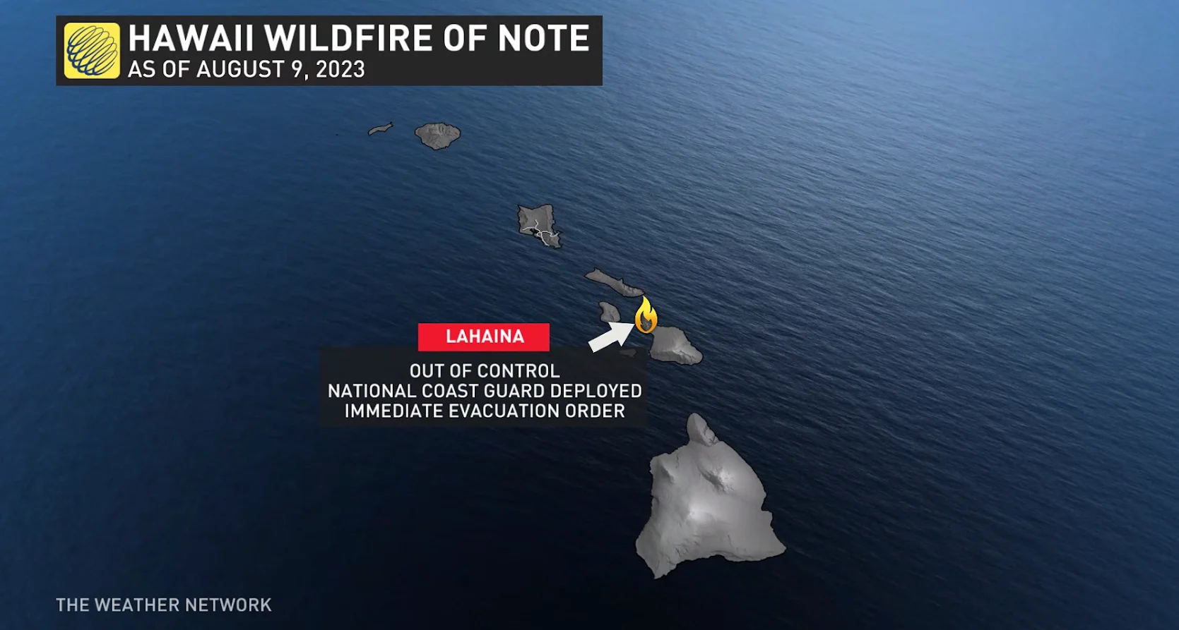 Lahaina, Hawaii fire of note Aug 9 2023