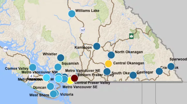 CBC - BC air quality health index