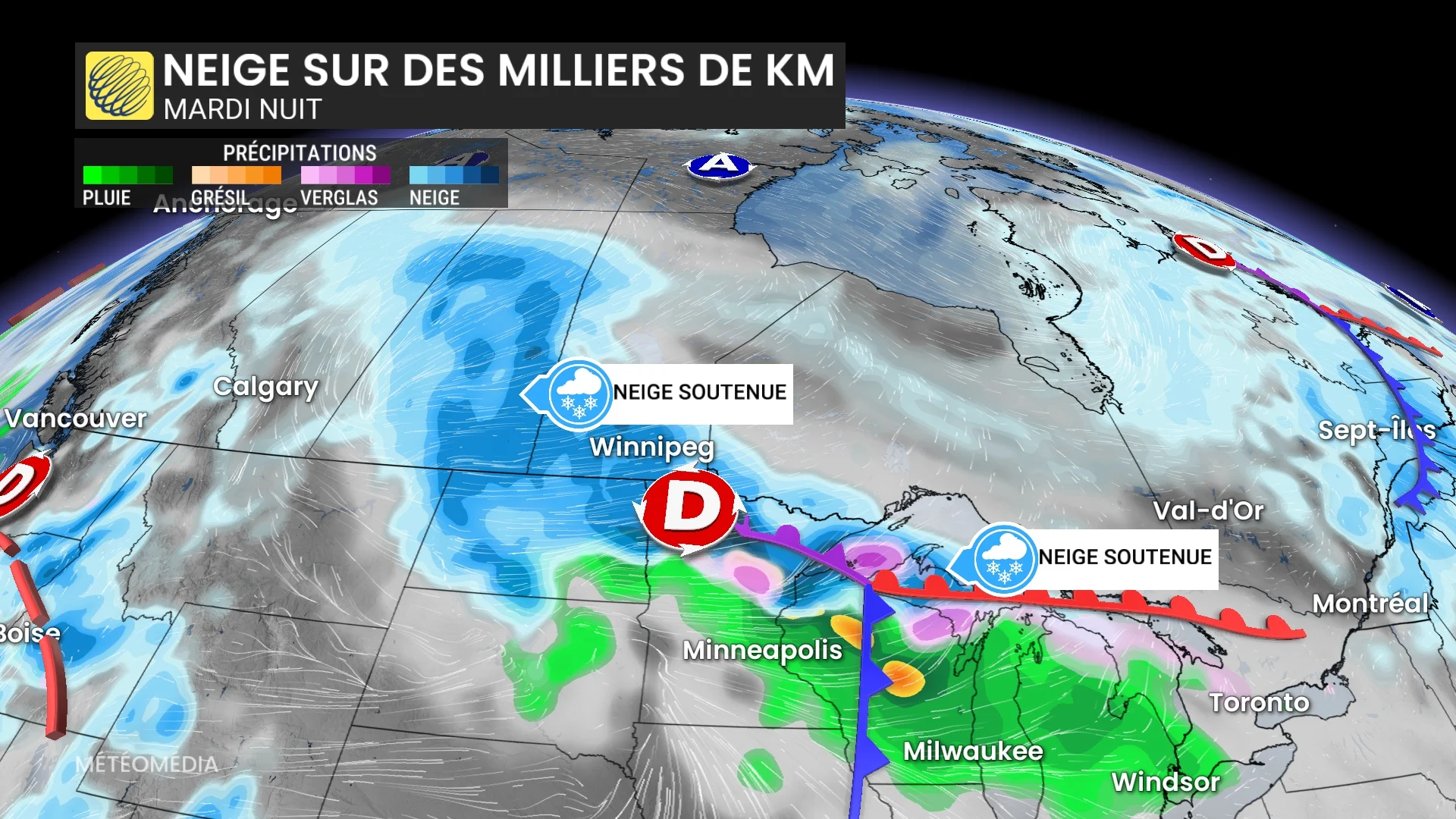 Bordée de neige sur plus de 4000 km à venir : le Québec touché?