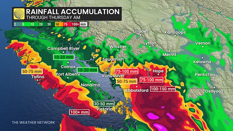 River, localized flooding concerns rise in B.C. as more rainfall coming ...