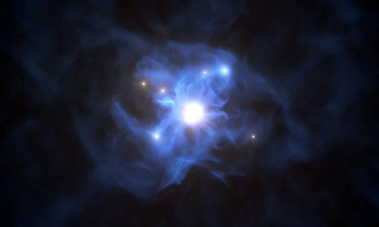 Web-of-the-supermassive-black-hole-ESO-eso2016a
