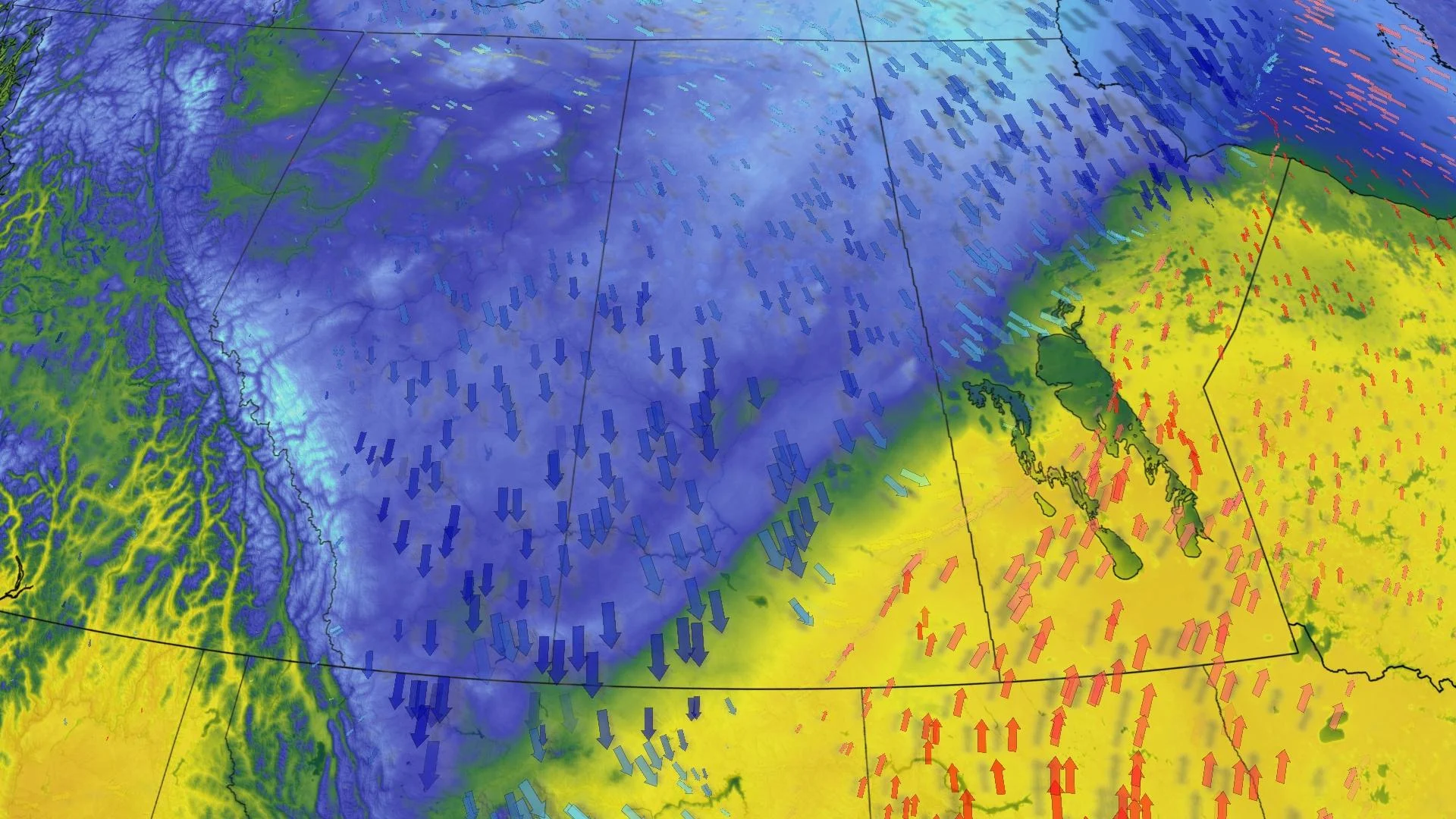Frigid air descends back over the Prairies, bursts of late April snow