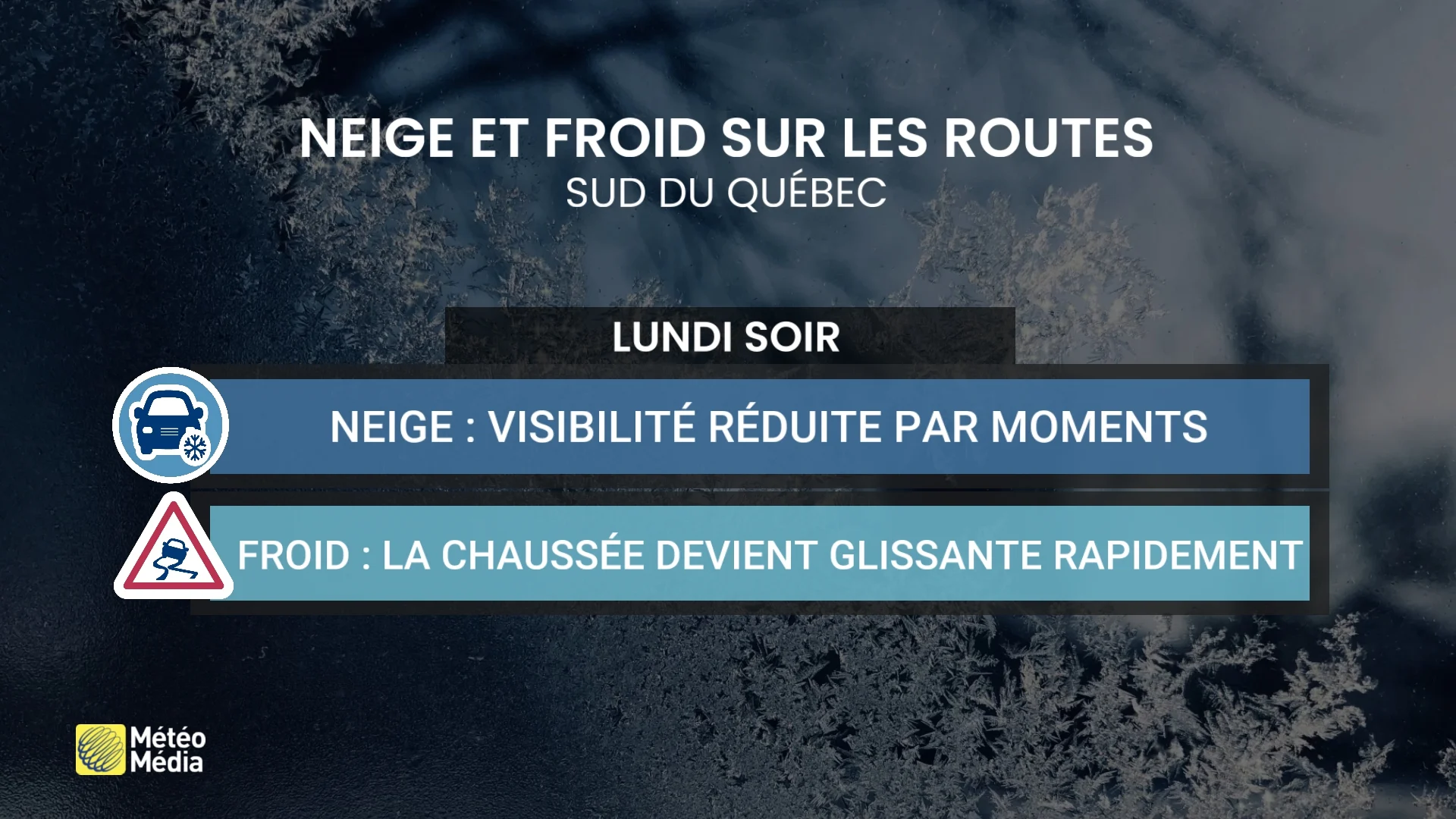Routes glissantes