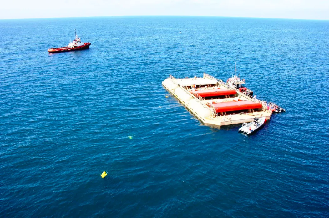 ocean wave energy credit: AW-Energy Oy/ Wikimedia Commons