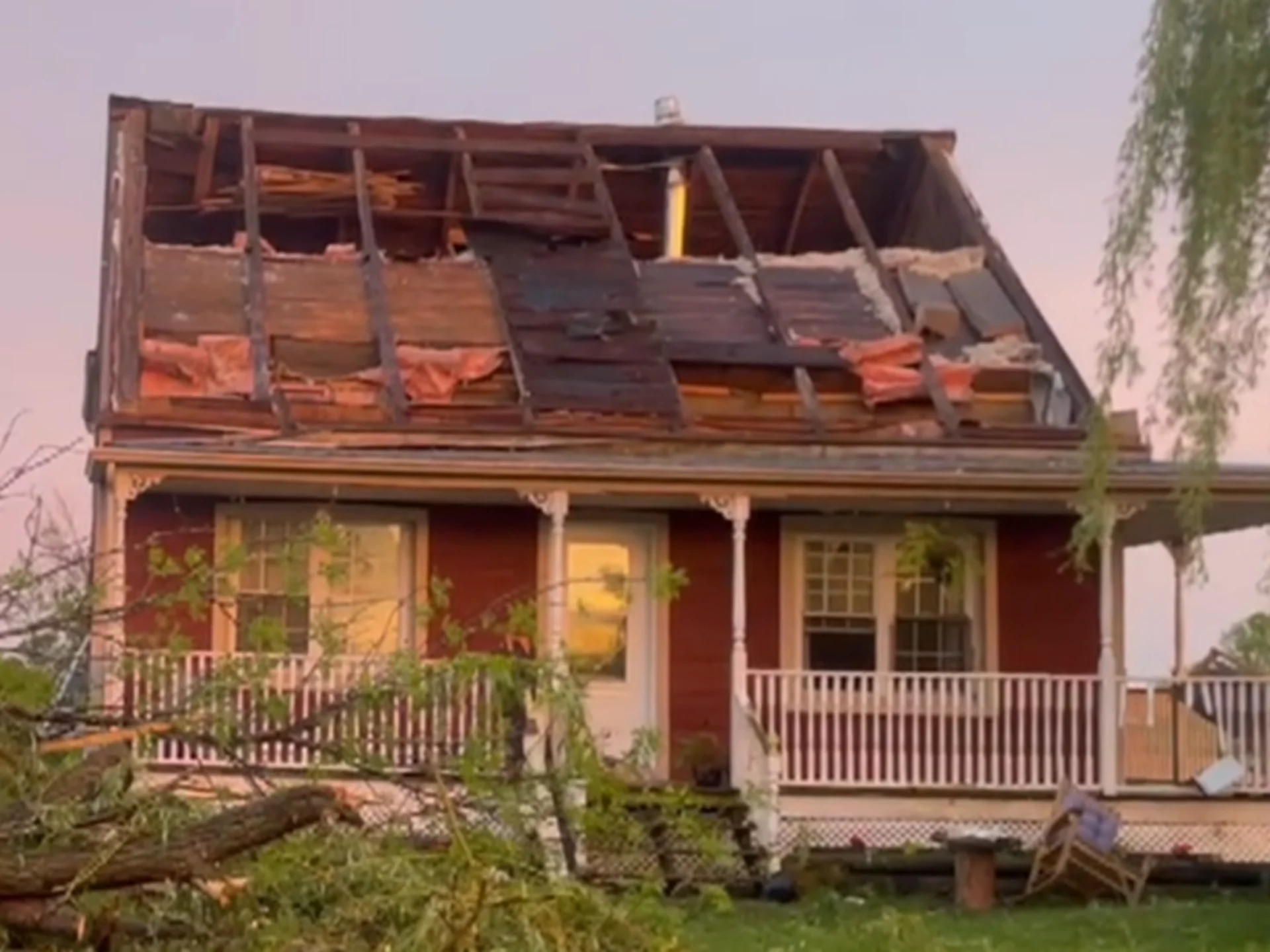 Tornade au Québec. : les images sont impressionnantes