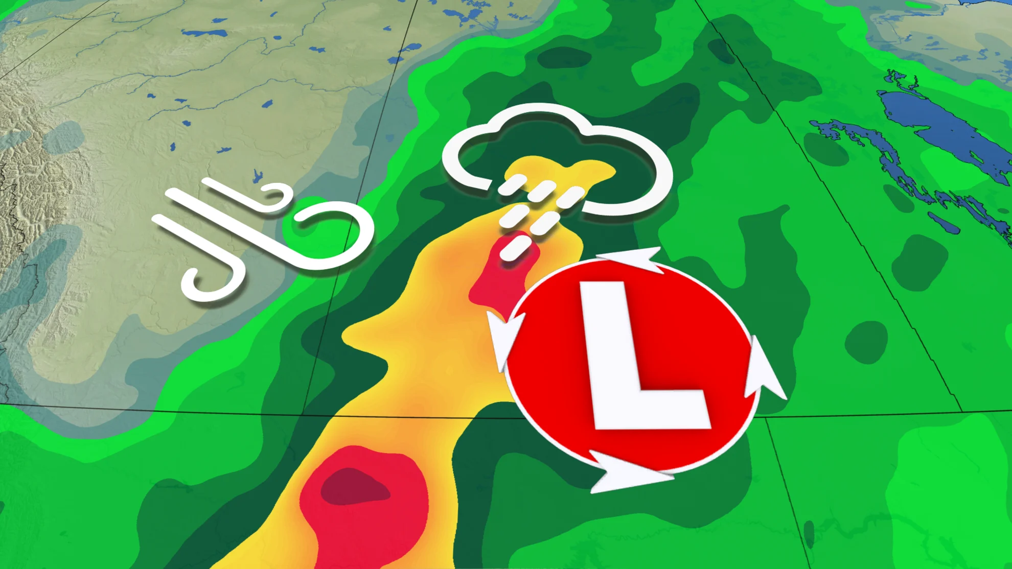 Threat for 100+ mm of rain with strong storm risk over the Prairies this week