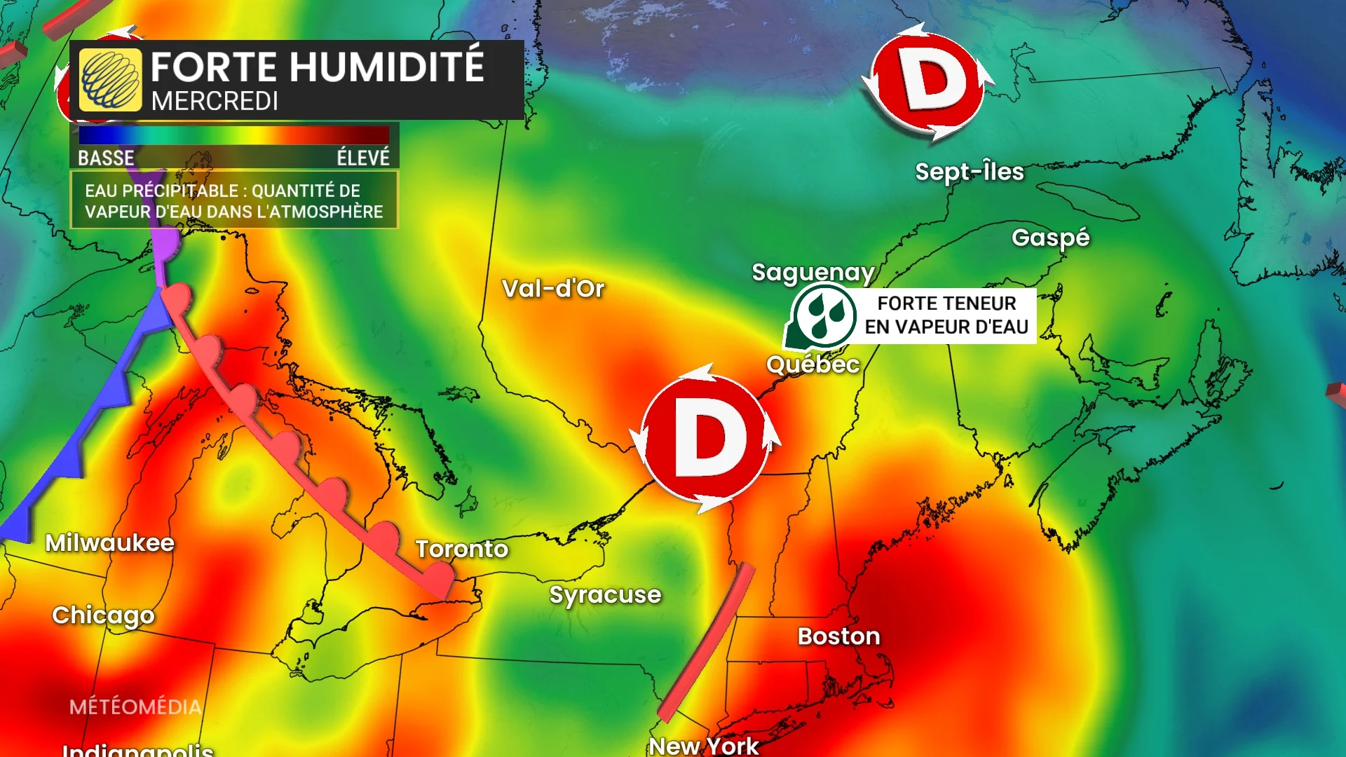 Mercredi orageux : pluies torrentielles à surveiller au Québec