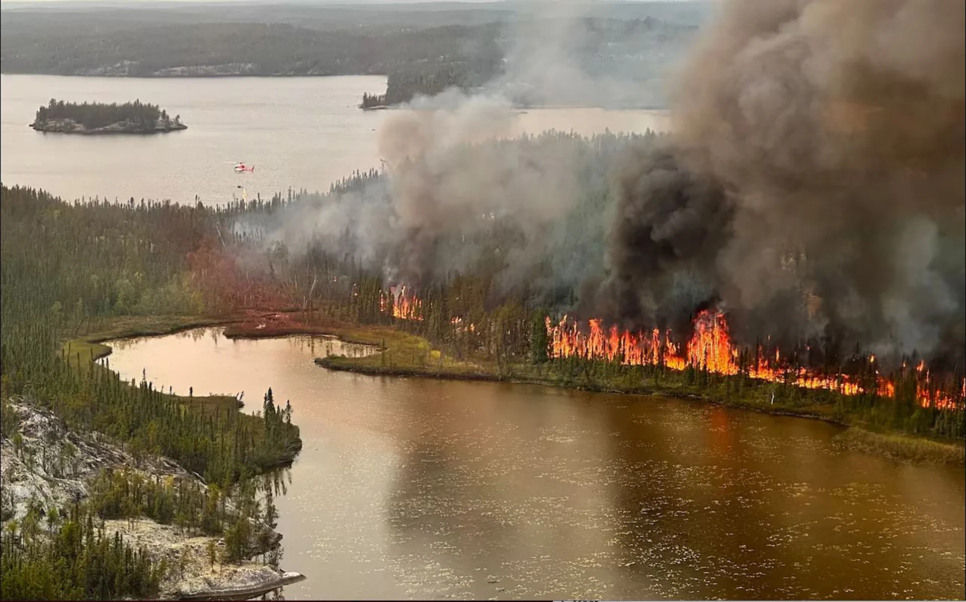 N.W.T. fires have released 277 times the carbon humans there emit