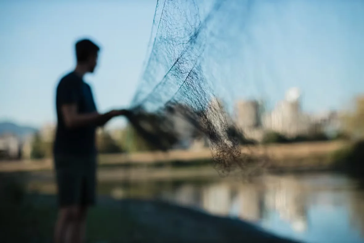 CBC: mesh-net-used-for-catching-bats-in-Vancouver-b-c (Gian Paolo Mendoza/CBC)